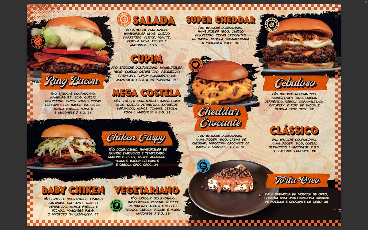 Portal Burger Grill cardápio