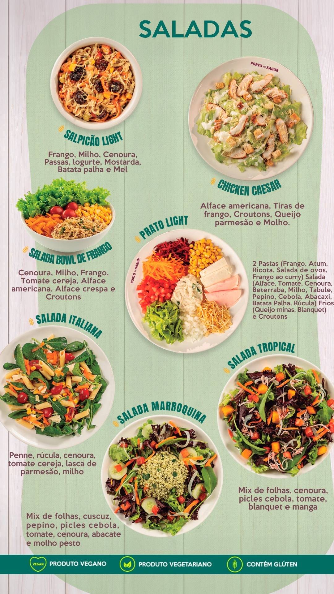 Porto do Sabor - Barra Prime (ABM) cardápio