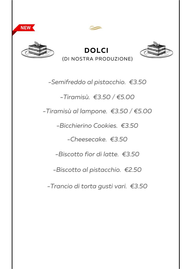 Menu di Piazza Diaz 7 - Gelateria Food & Drink 