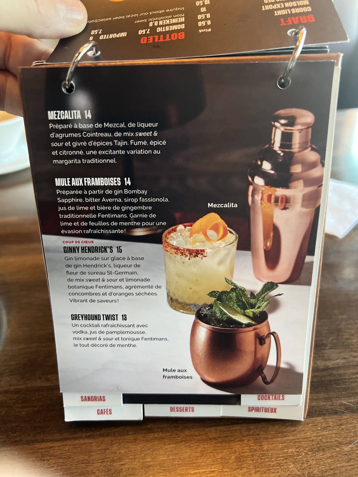 Menu de Baton Rouge Boisbriand