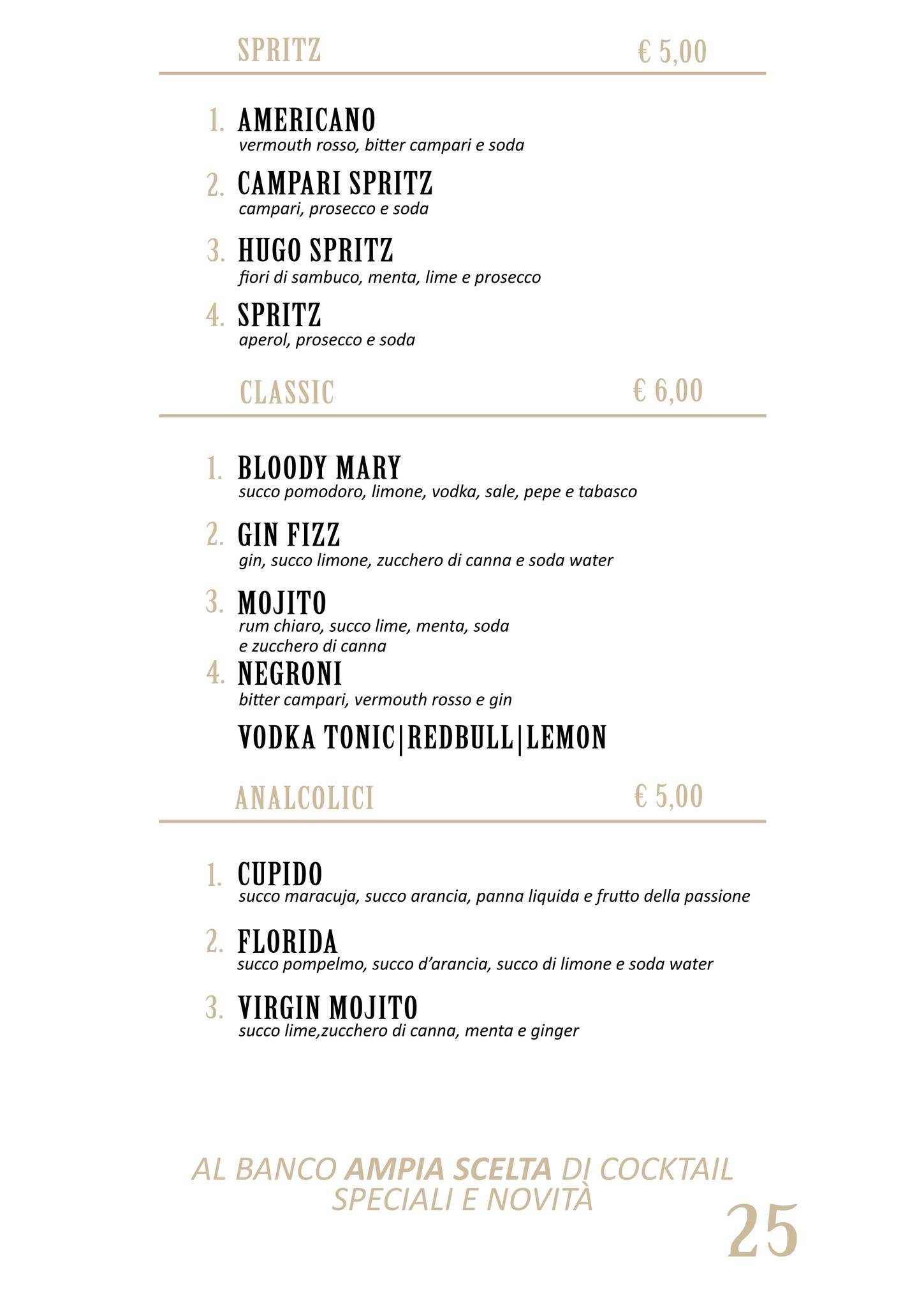 Menu di Bobos Wine Bar 