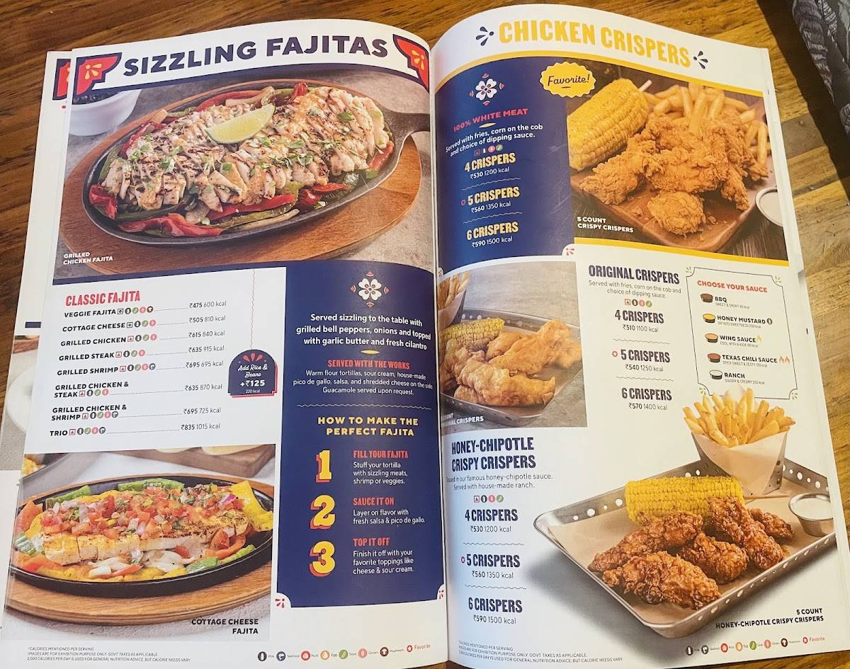 Chili's American Grill and Bar menu