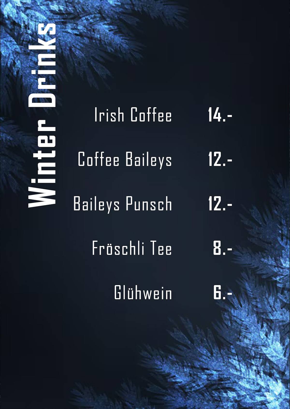 Menu di Da Slainte Inn 