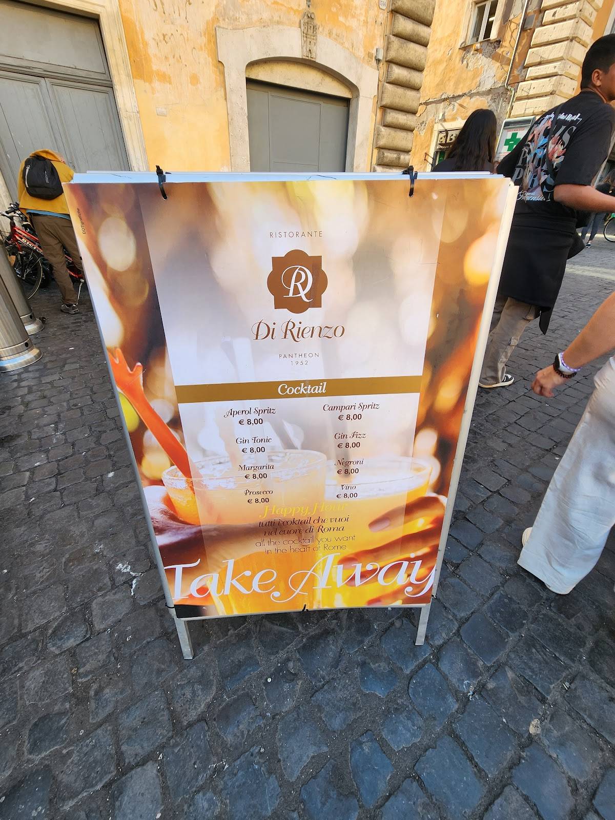 Menu di Ristorante Di Rienzo al Pantheon 