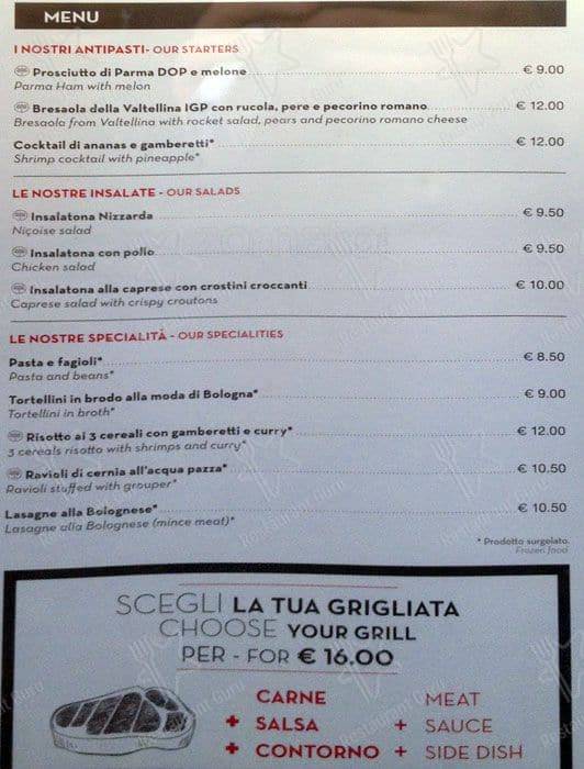 Menu di Hotel ibis Milano Centro 