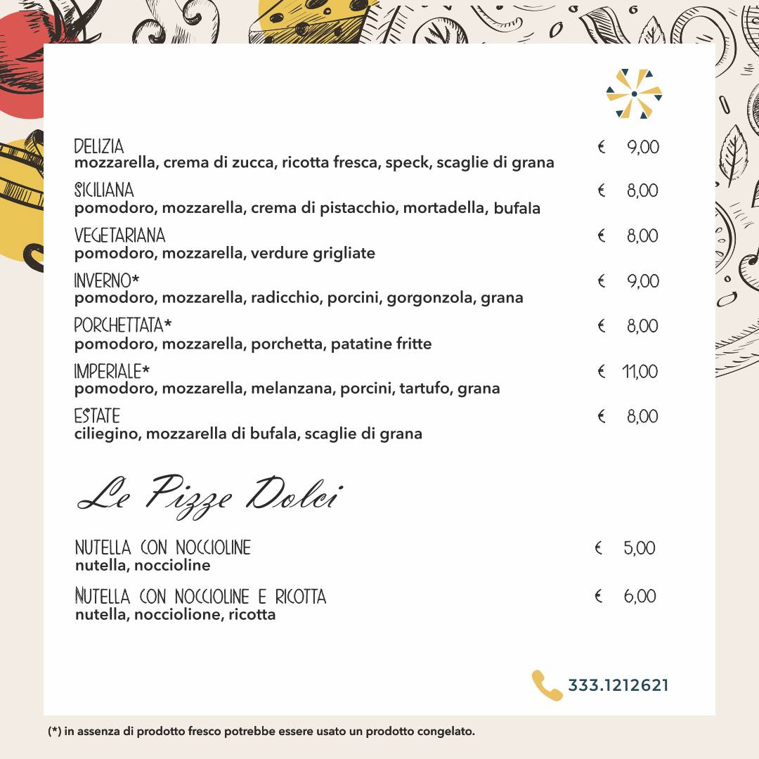 Menu di Il Carpaccio-Ristorante e Pizzeria 