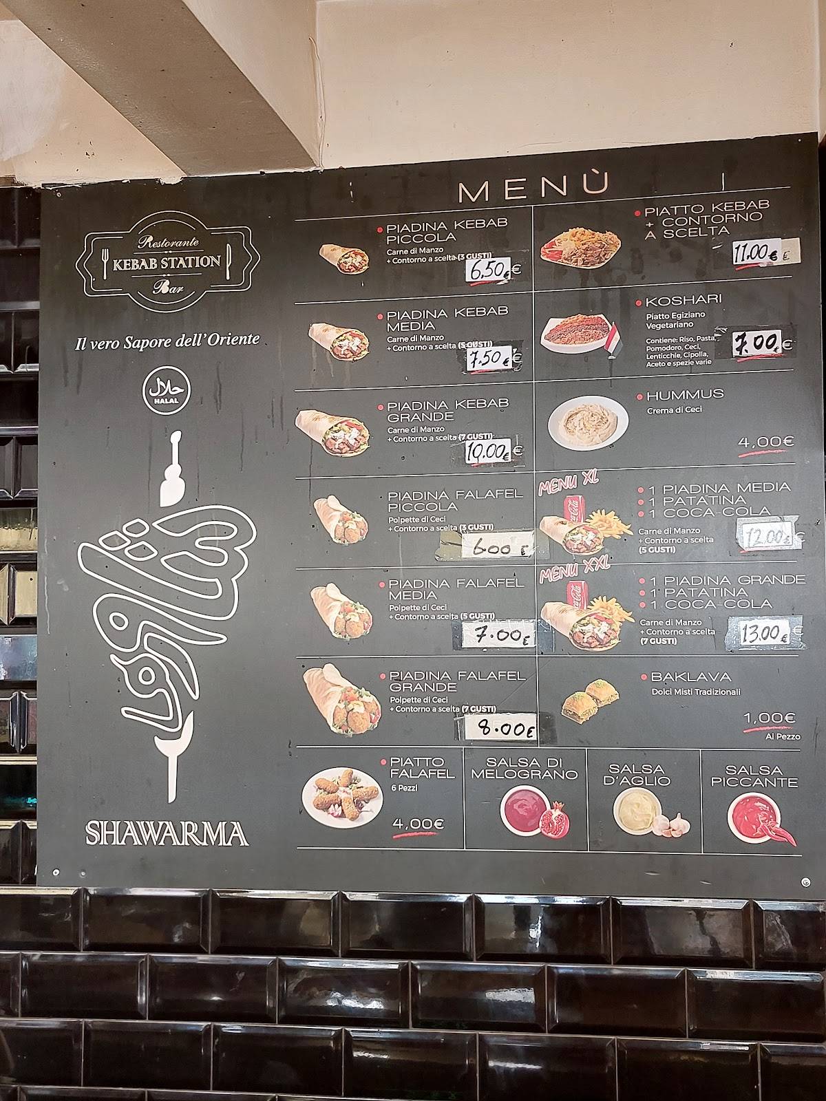 Menu di Kebab station 