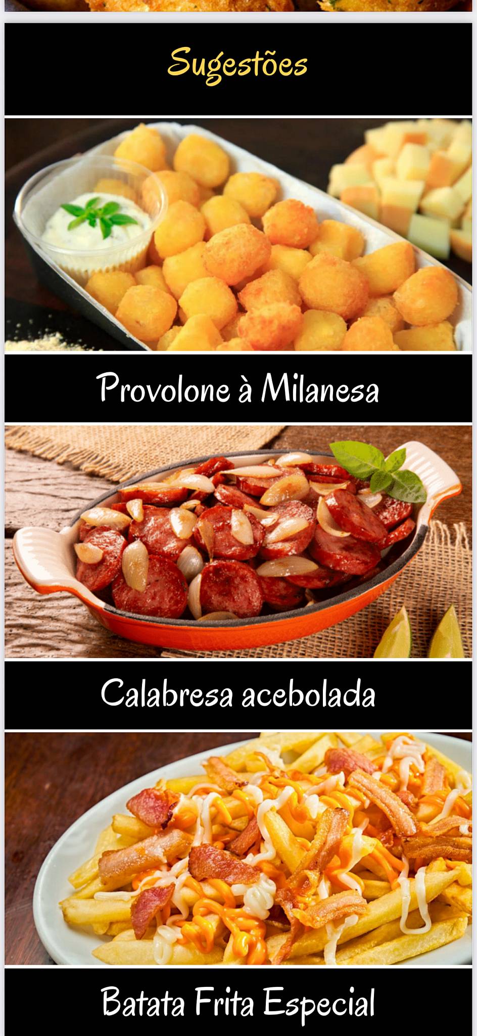 Mercatto Bar e Restaurante cardápio