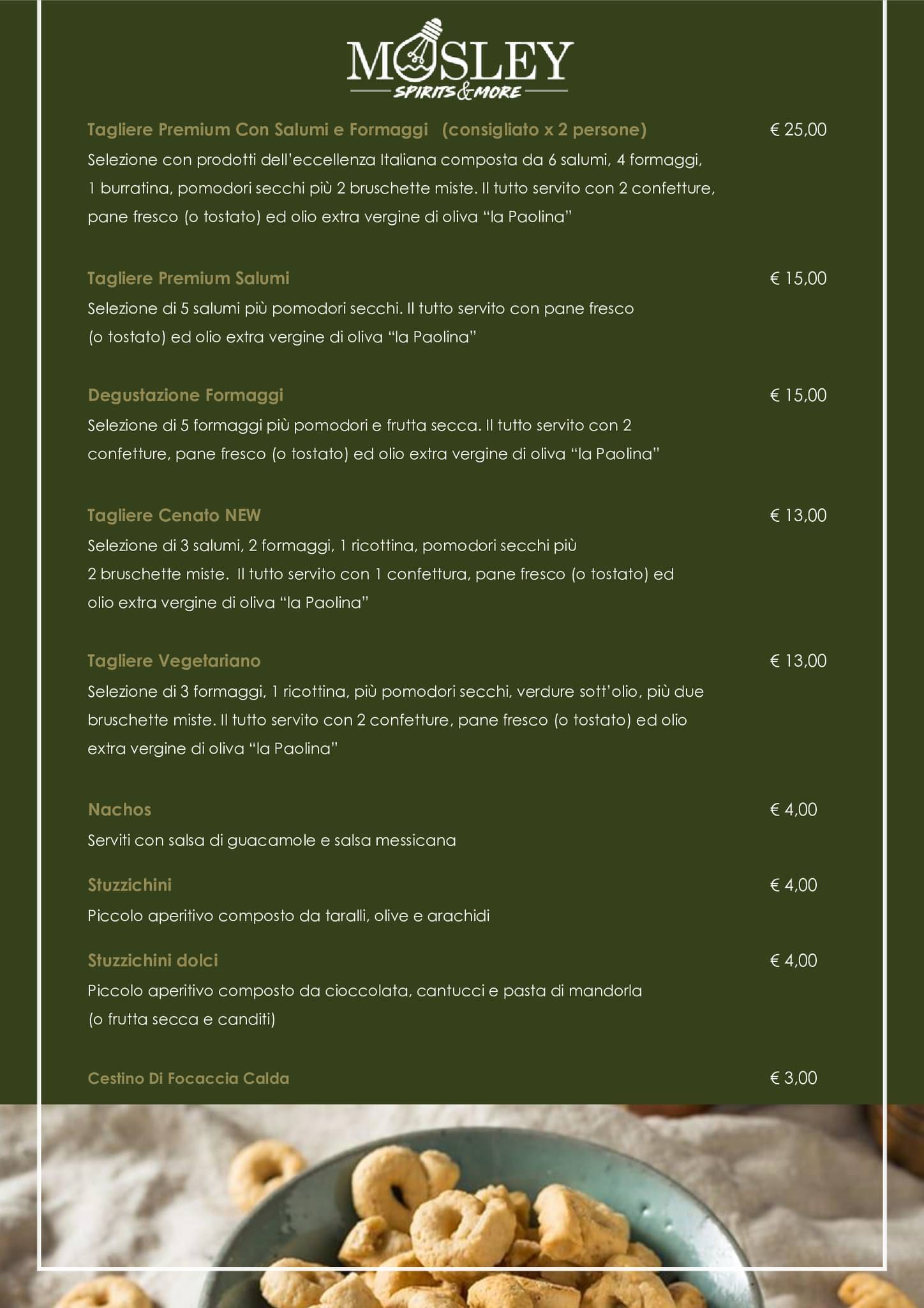 Menu di Mosley Cocktails & Sushi 