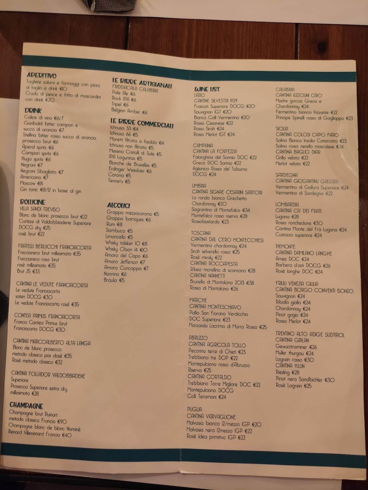 Menu di Stellina Garbatella 