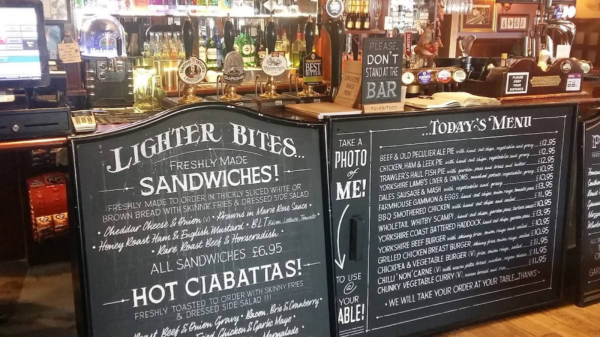 Menu at The Castle Inn pub & bar, Skipton