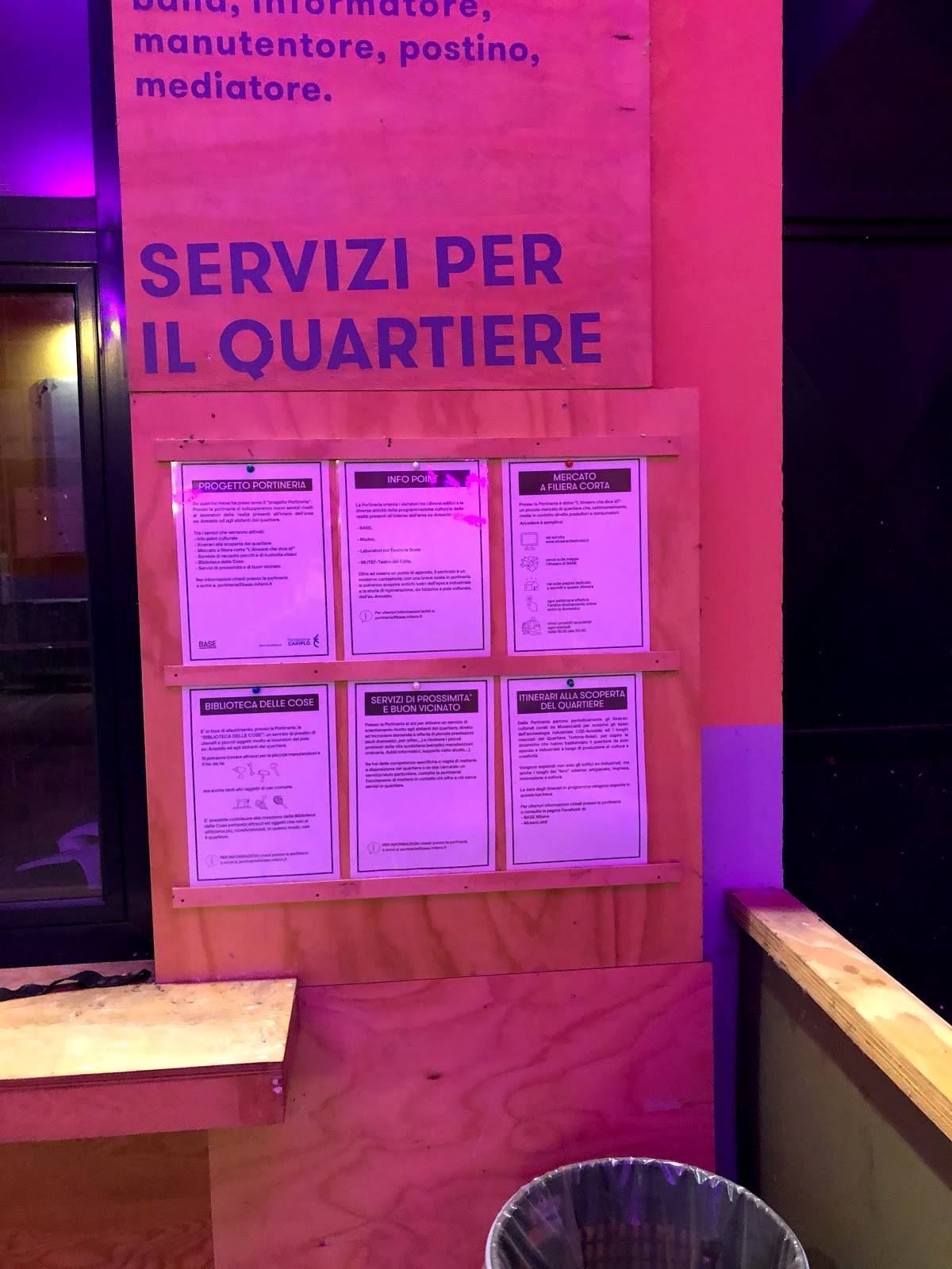 Menu di bistroBASE 