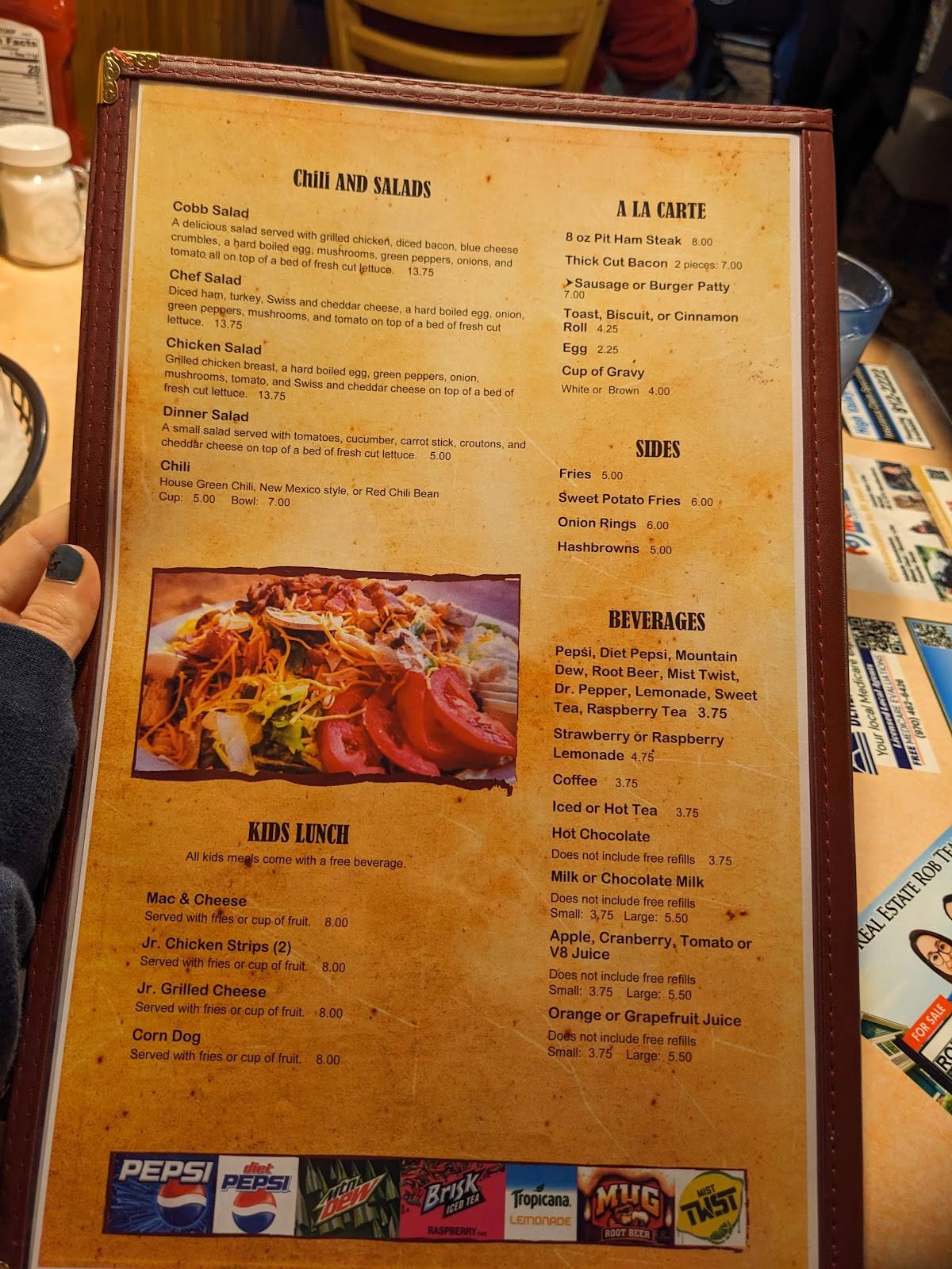 Menu at Pufferbelly Station Restaurant, Grand Junction