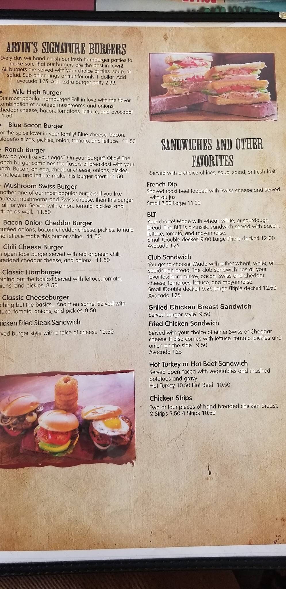 Menu at Pufferbelly Station Restaurant, Grand Junction