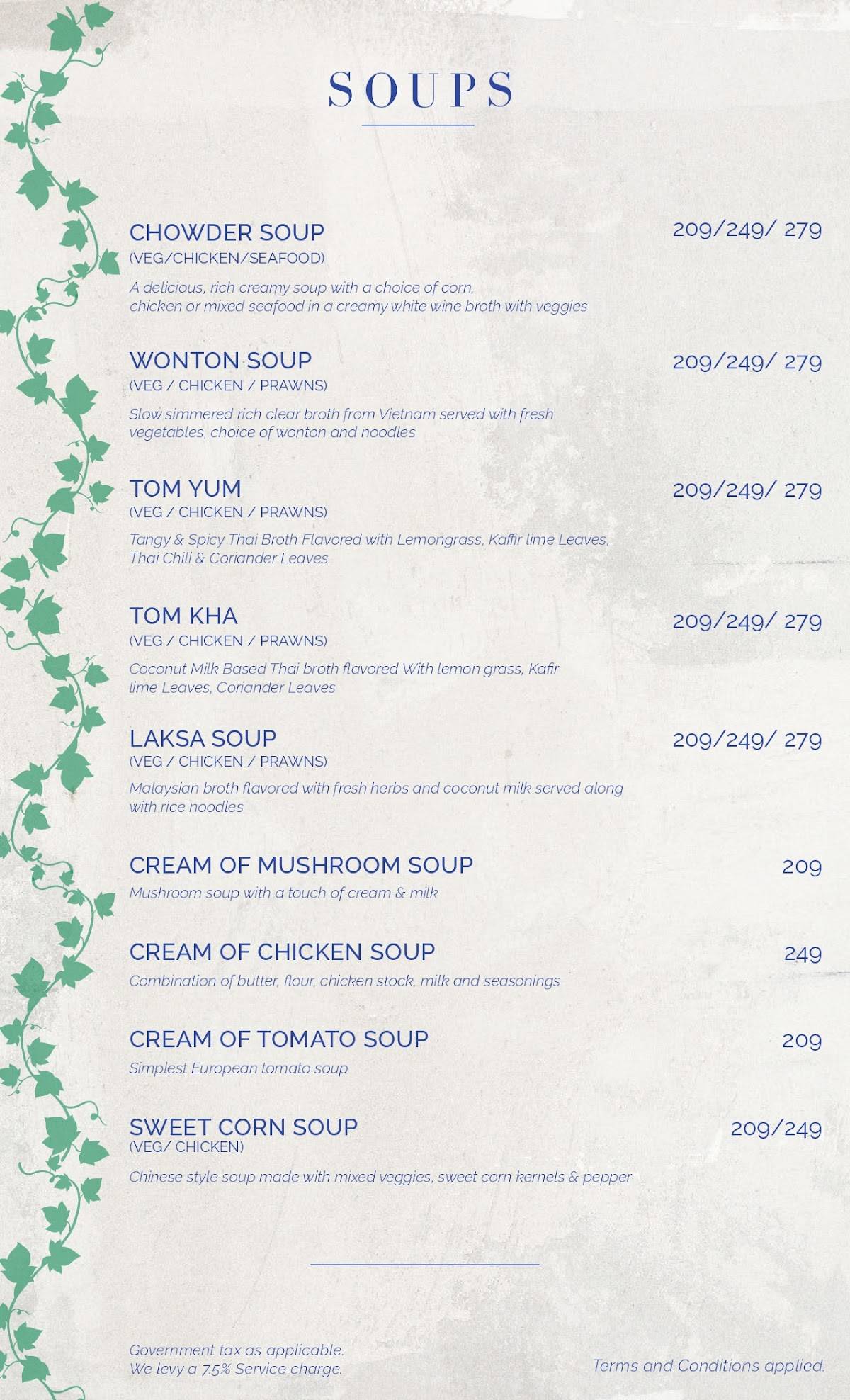 Big Bang Community (BBC) menu