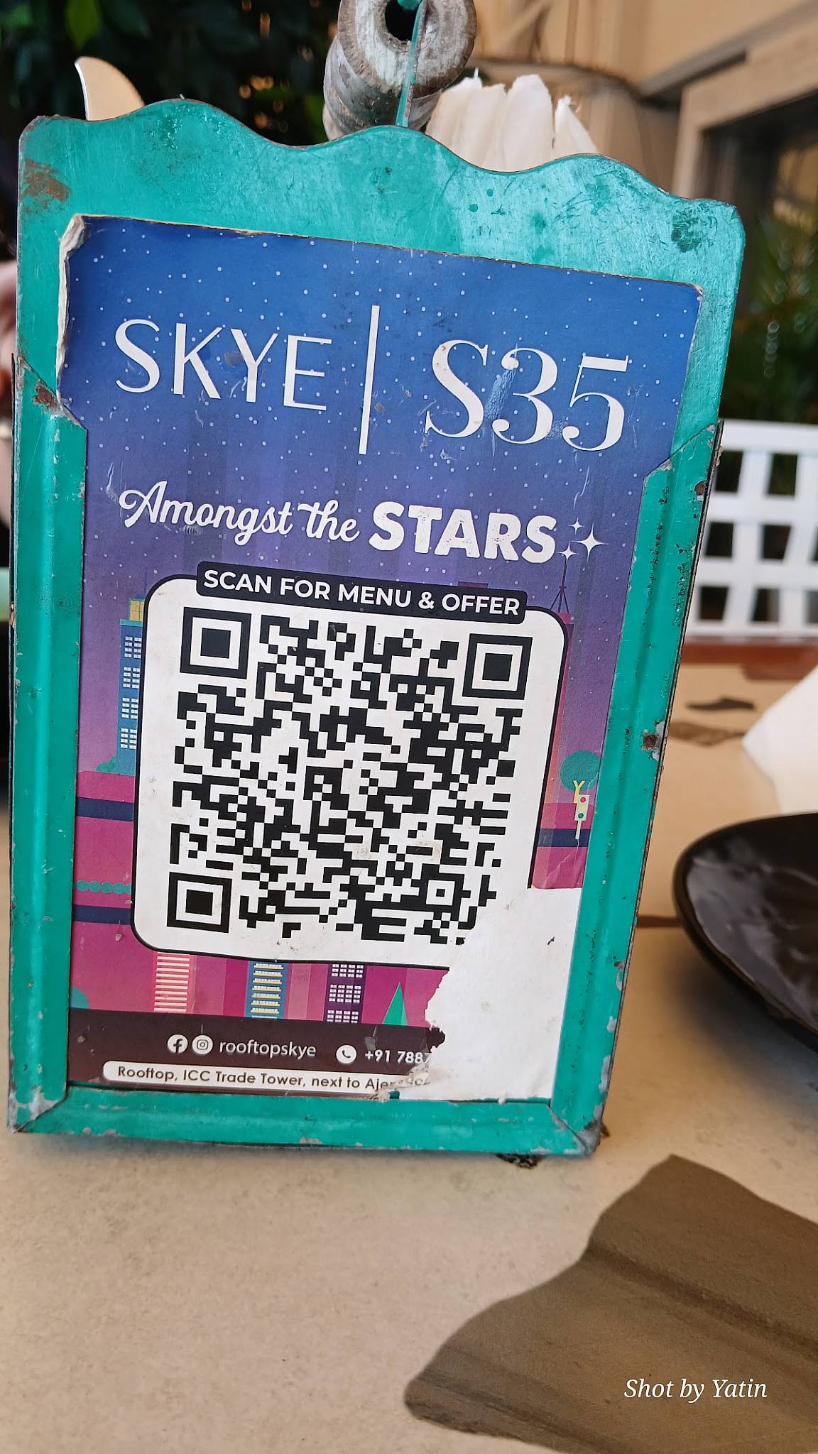 SKYE Rooftop by Eternia menu