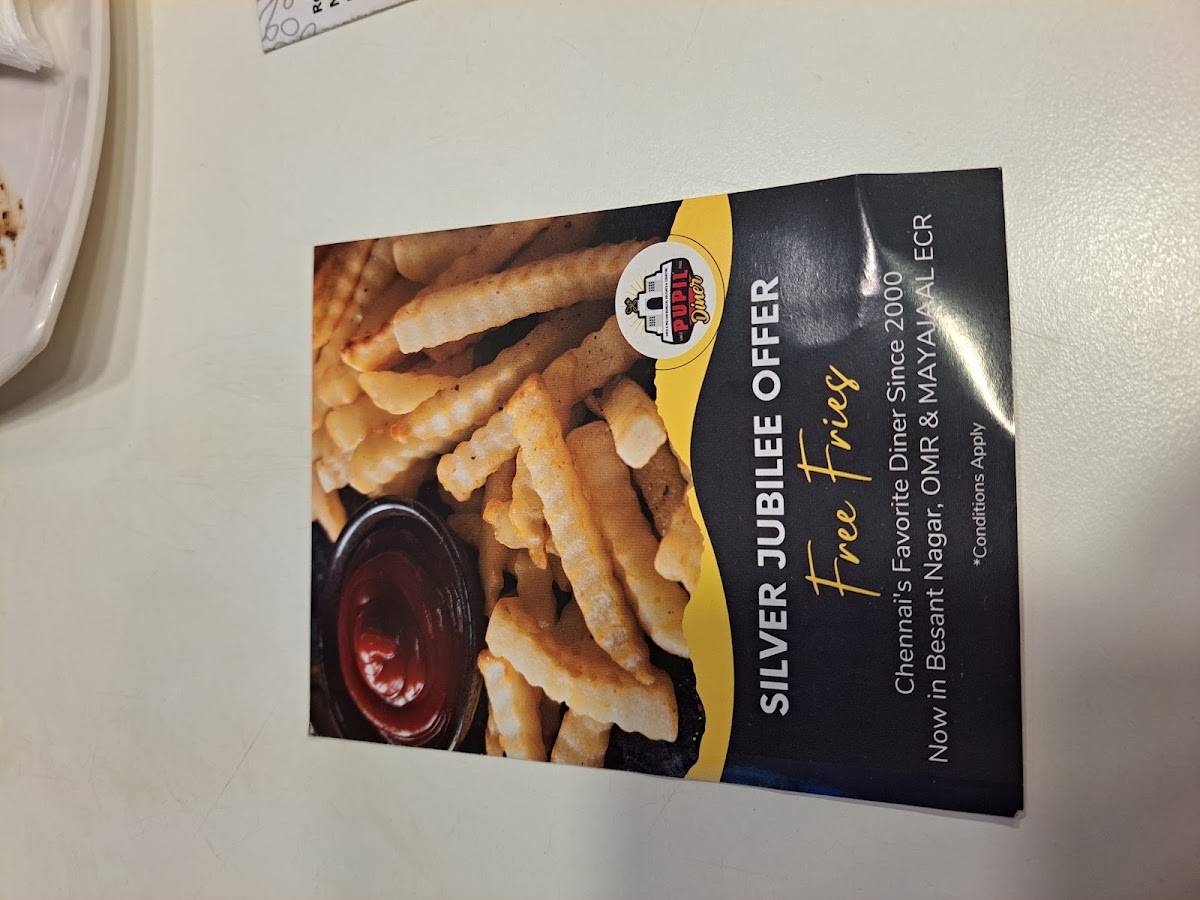 Pupil Diner- ECR menu