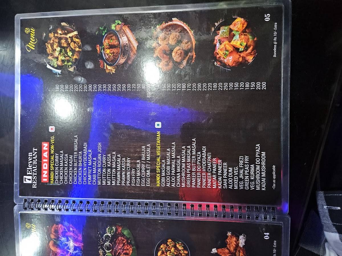 7 Eleven Restaurant menu