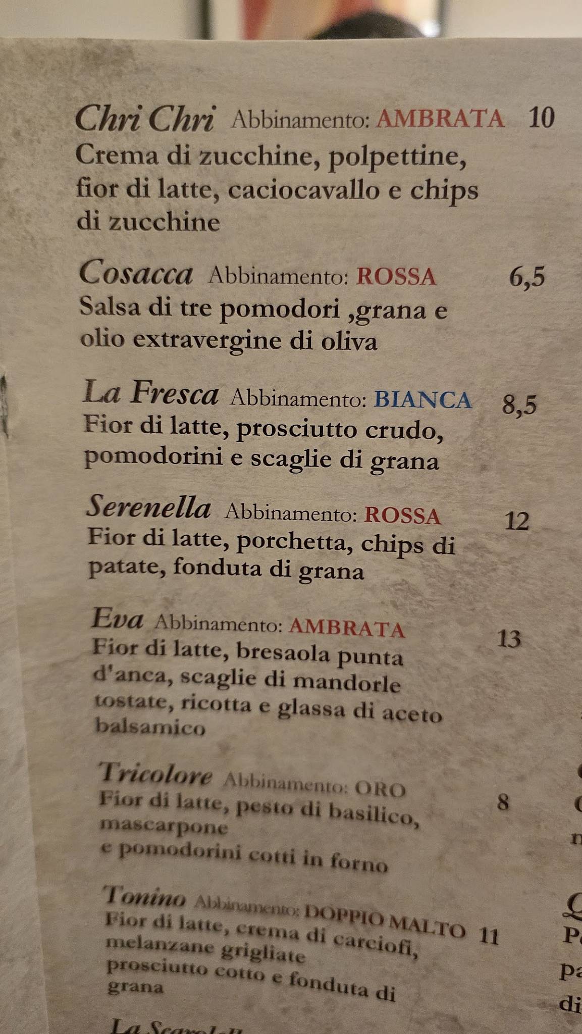 Menu di QTredici Lounge Pizza 