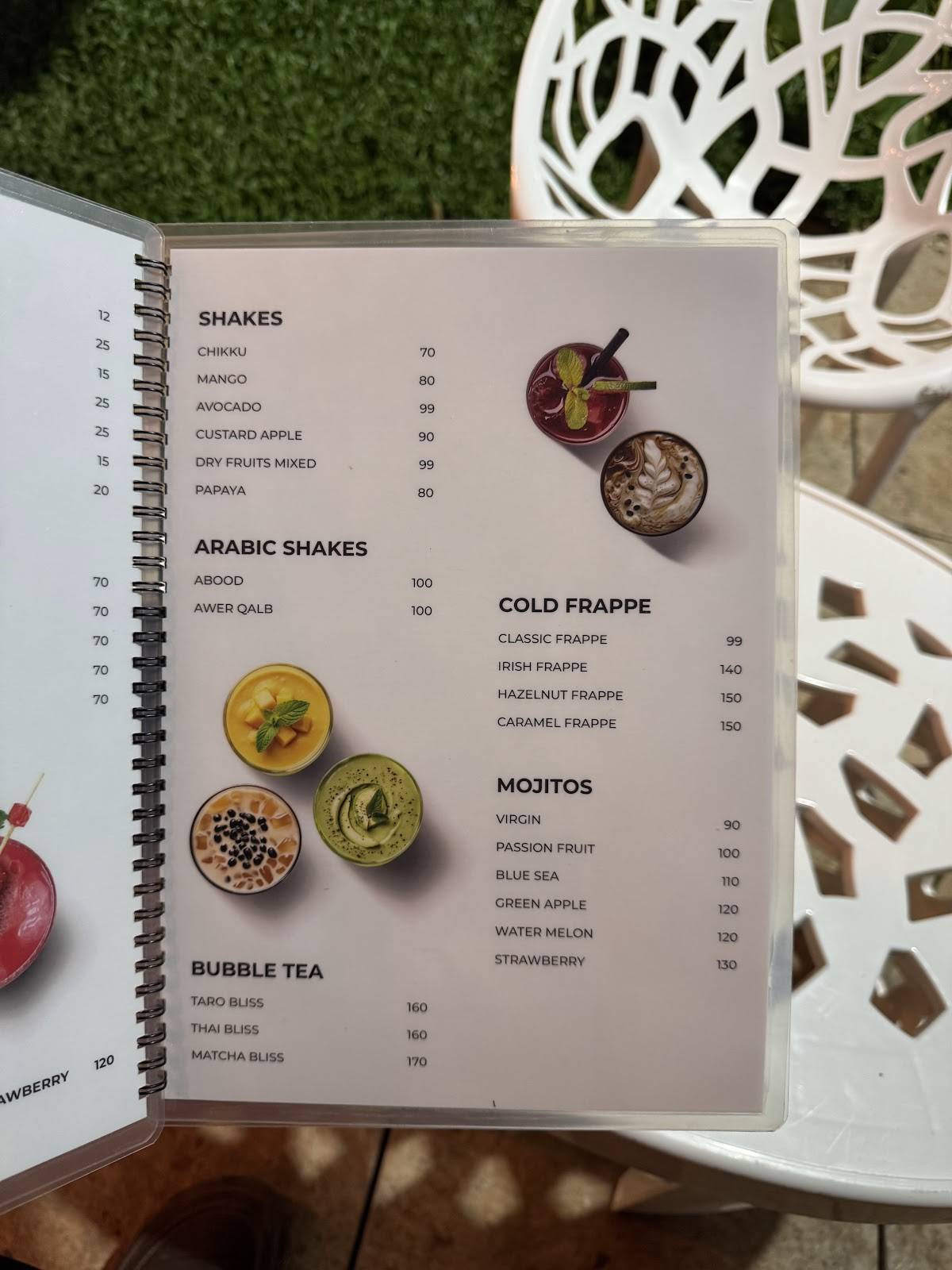 RADISH GRILL AND CAFE menu
