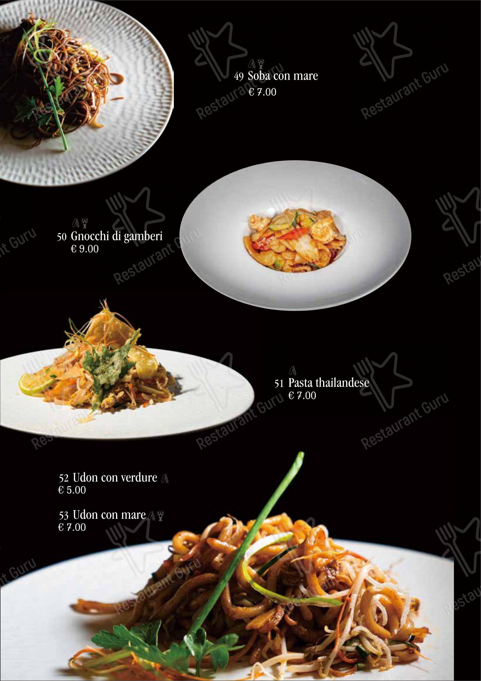 Menu bar per Ristorante Giapponese Tao in Arezzo