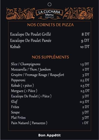Menu de La cuchara