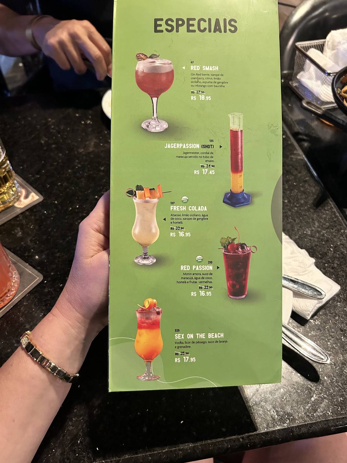 Rafain Chopp cardápio