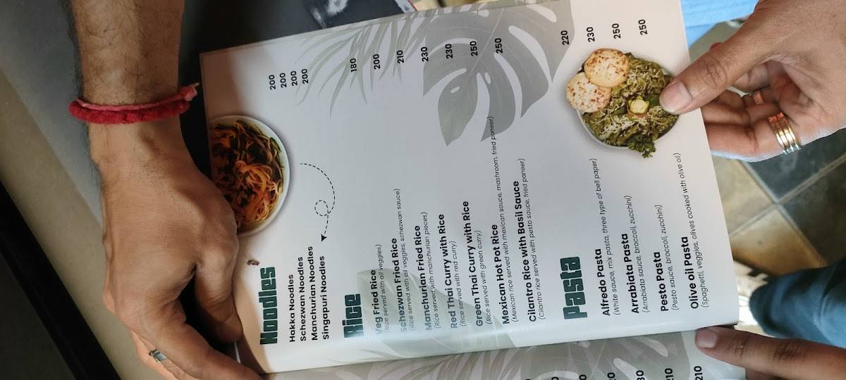 Basil Valley Cafe menu