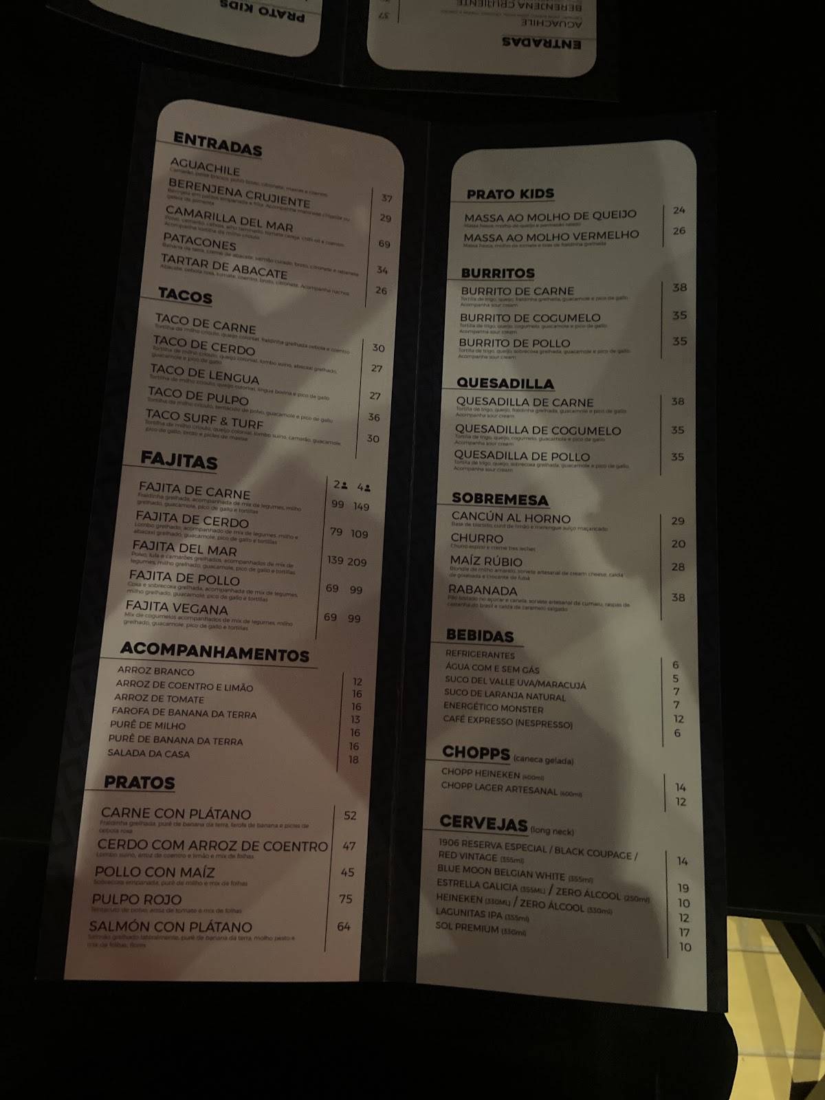 Ramirez Cocina Contemporánea cardápio