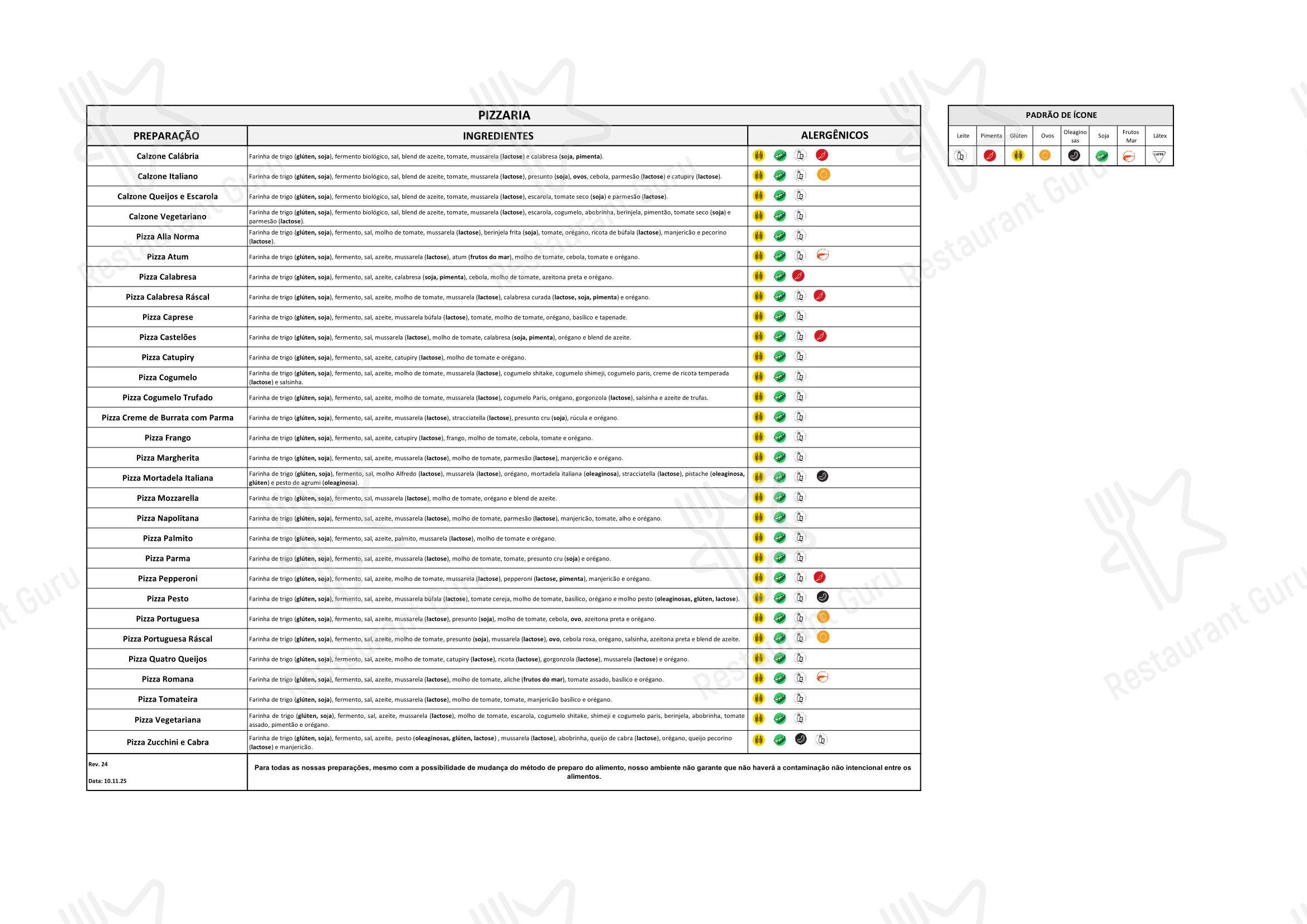 Ráscal Higienópolis em São Paulo - Boronia Catering Menu Pack