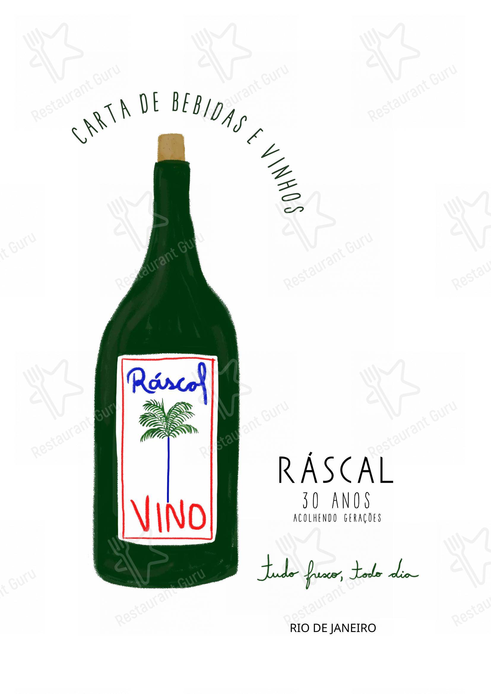 Ráscal Higienópolis - Wine Menu