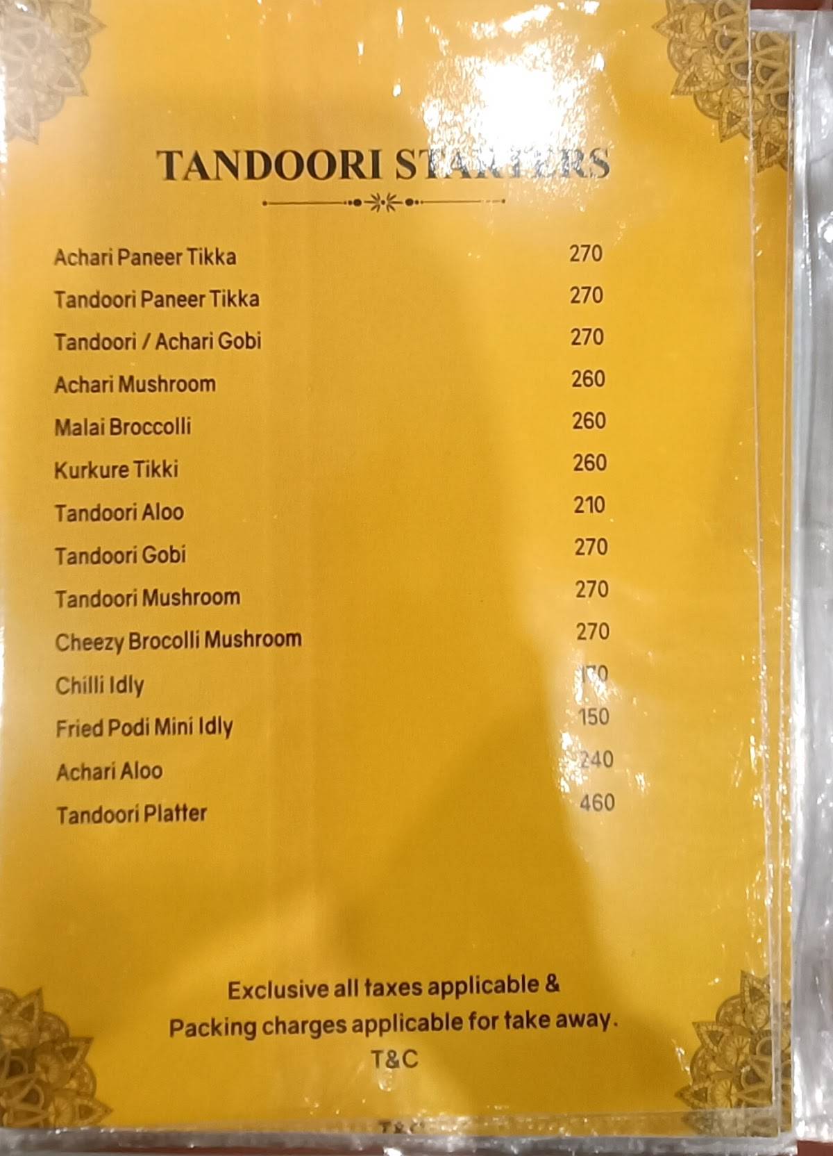 Ratna Cafe menu