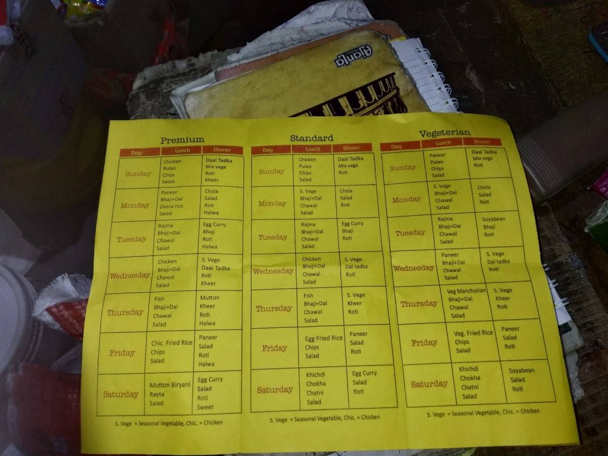 Real Taste menu