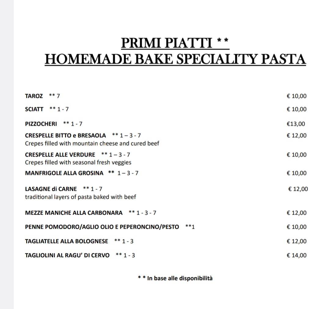 Menu di Ristorante Rebel8 