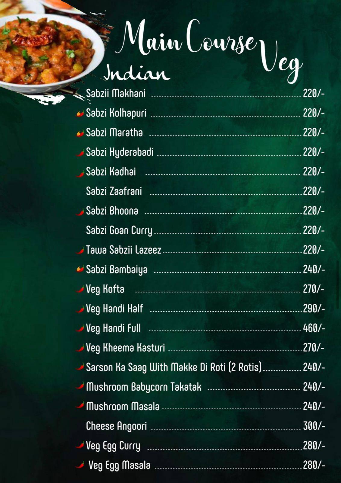 360 Degree Multi-Cuisine Family Restaurant & Bar menu