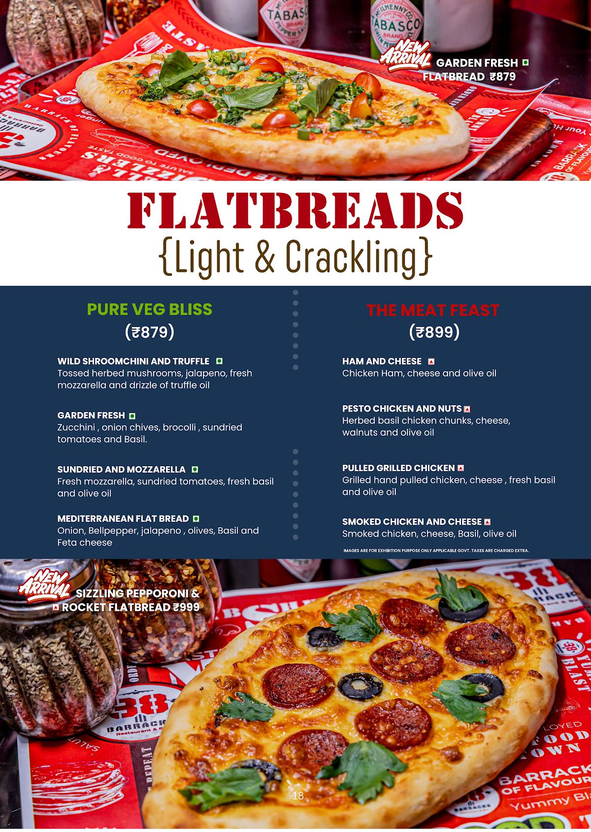 38 Barracks Restaurant and Bar menu