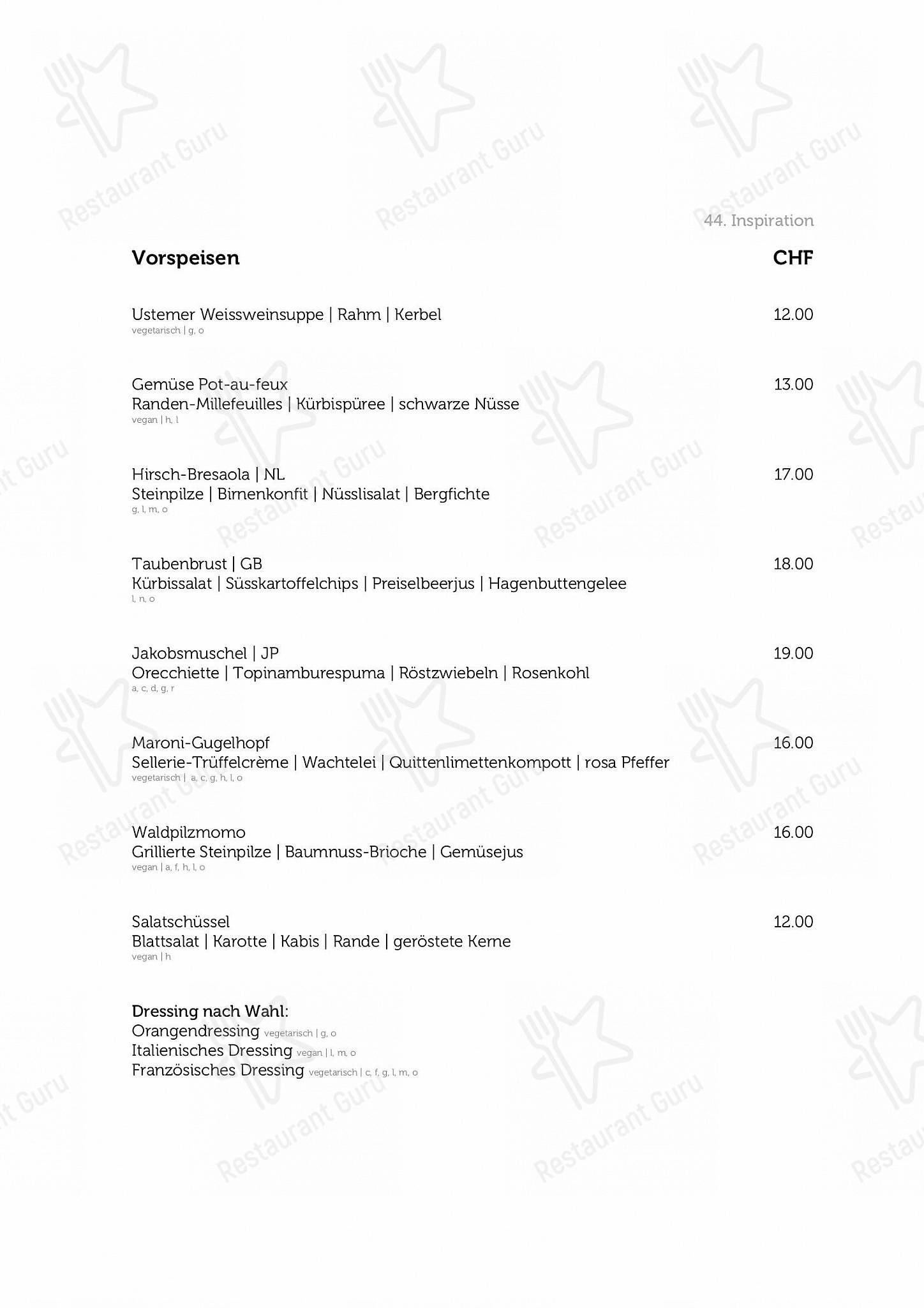 Крафт меню per 8610 Restaurant ristorante