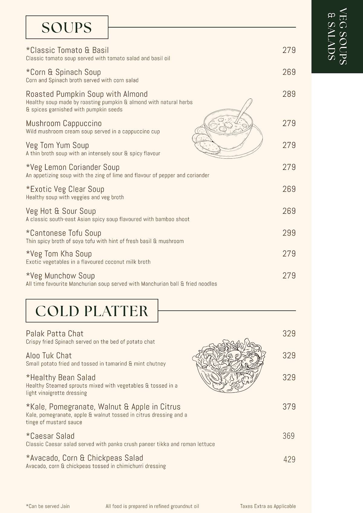Amantran Casual Dining menu
