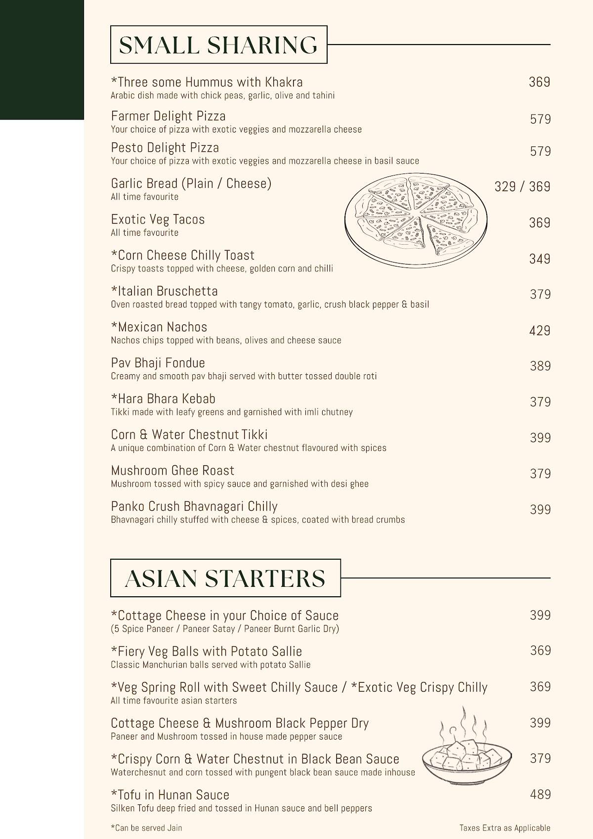 Amantran Casual Dining menu