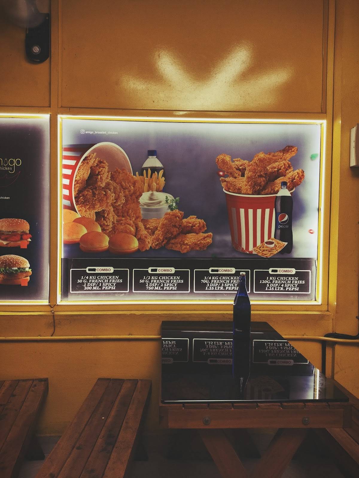 Amigo Fried Chicken menu