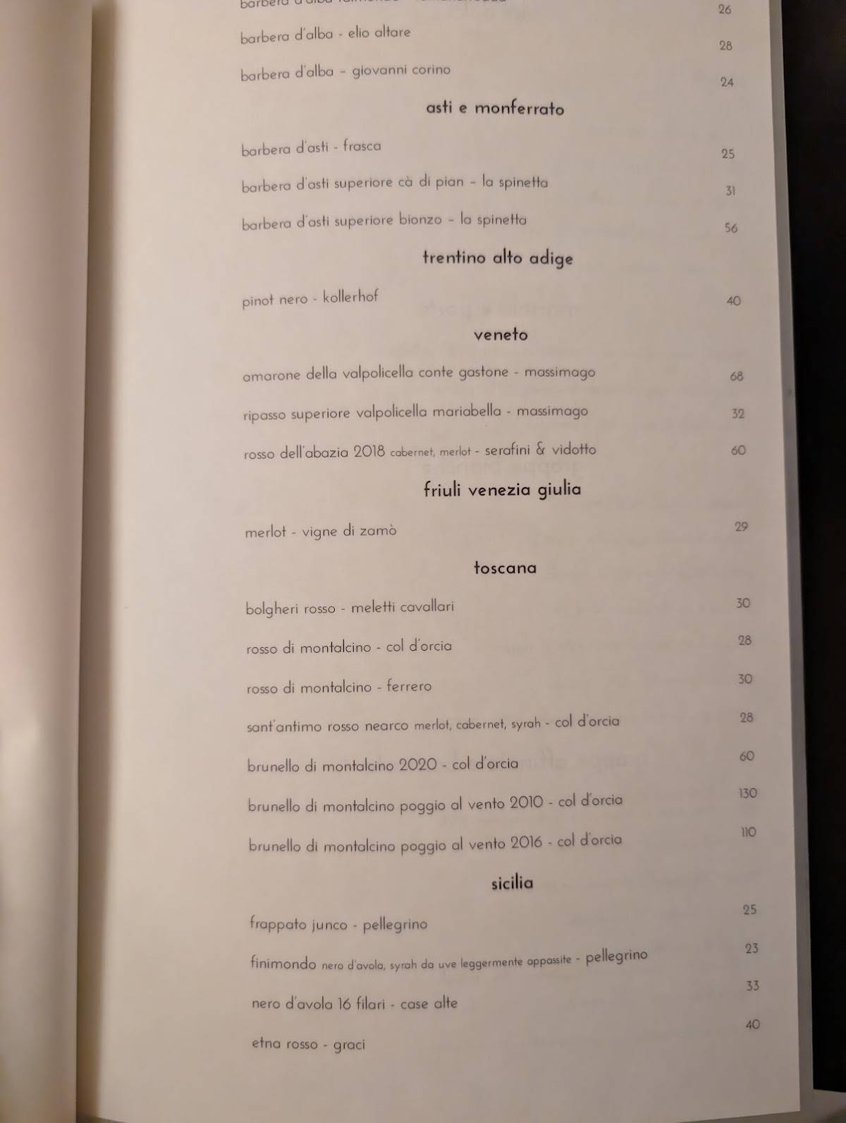 Menu di Arancioamaro Ristorante 