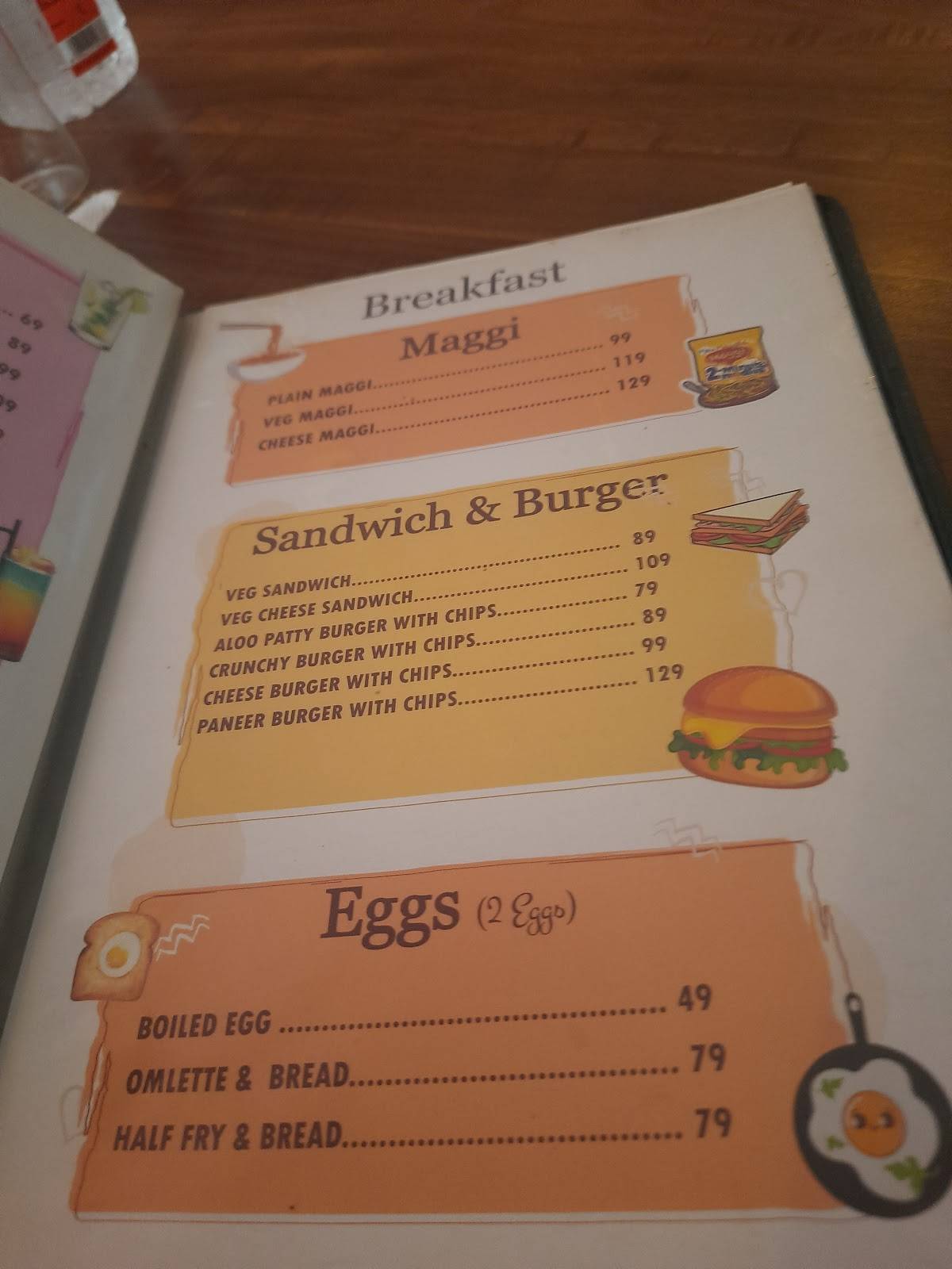 Atari Restaurant and Cafe menu