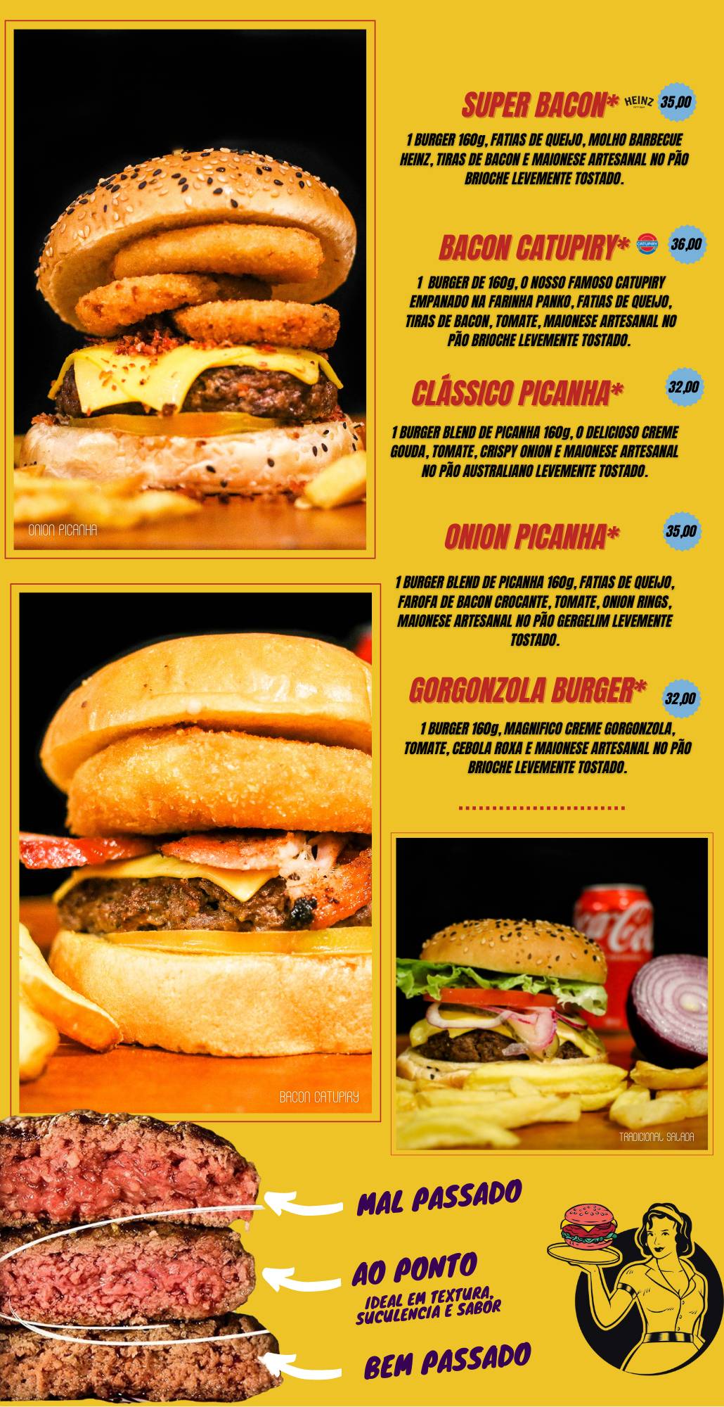 Atlântic Burguer cardápio