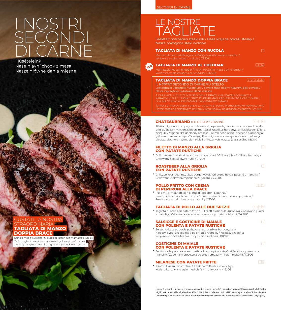 Menu di Atmosphera 