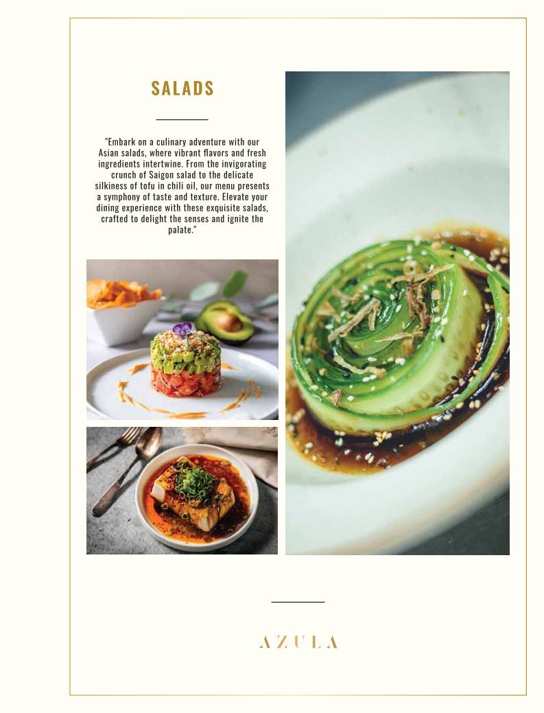 Azula - Asian Kitchen & Bar menu