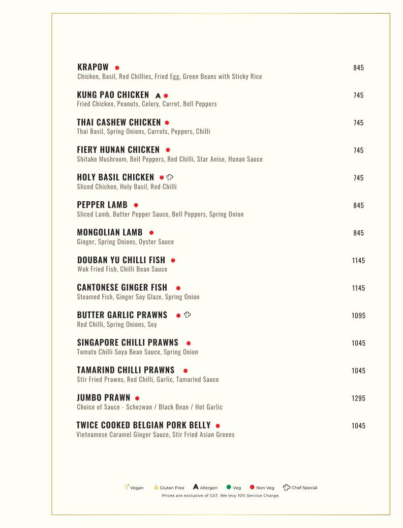 Azula - Asian Kitchen & Bar menu