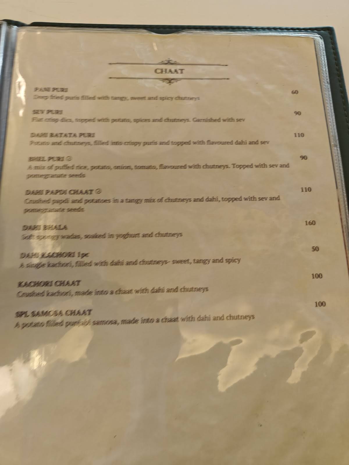 B Bhagat Tarachand - Vashi menu