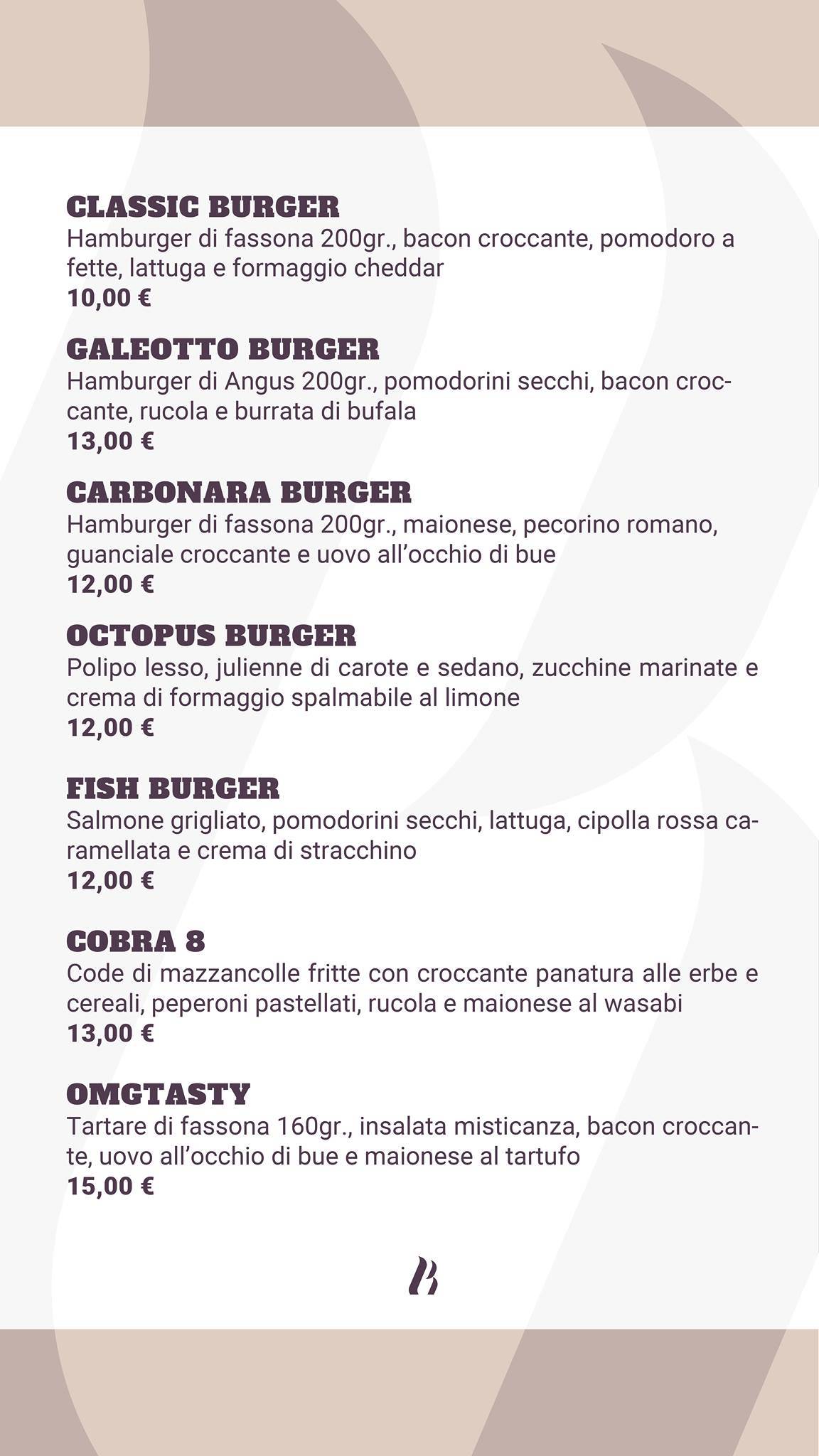 Menu di Beersheeba - Pizzeria Eduardo 