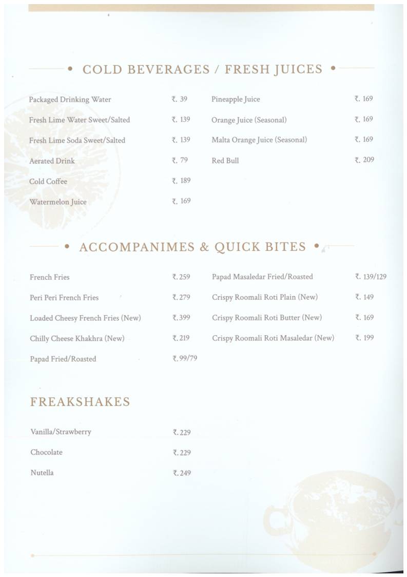 Bhaijaanz menu
