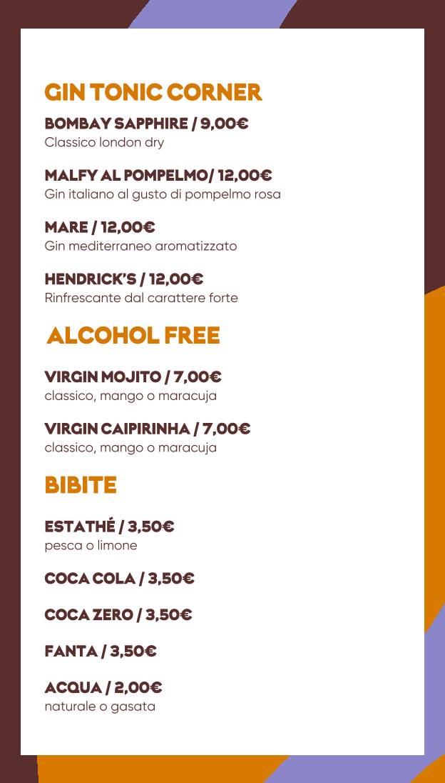 Menu di Bomaki Sanzio 
